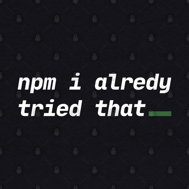 npm try by wskyago